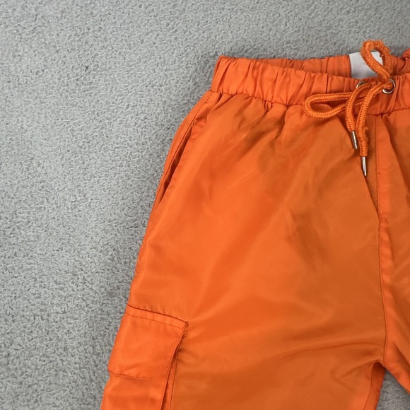 Zella Fermani‎ 2.0 Cargo Pants Men Large Orange Mesh Lined Embroidered Logo - Picture 13 of 16